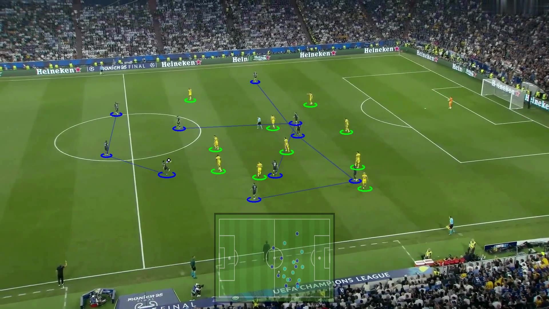Pressing structure tracked on the PSG broadcast